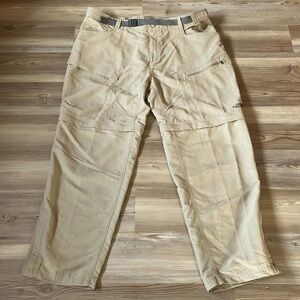 The North Face Men's Paramount Trail Convertible Cargo Pants Khaki Size XXL 2XL